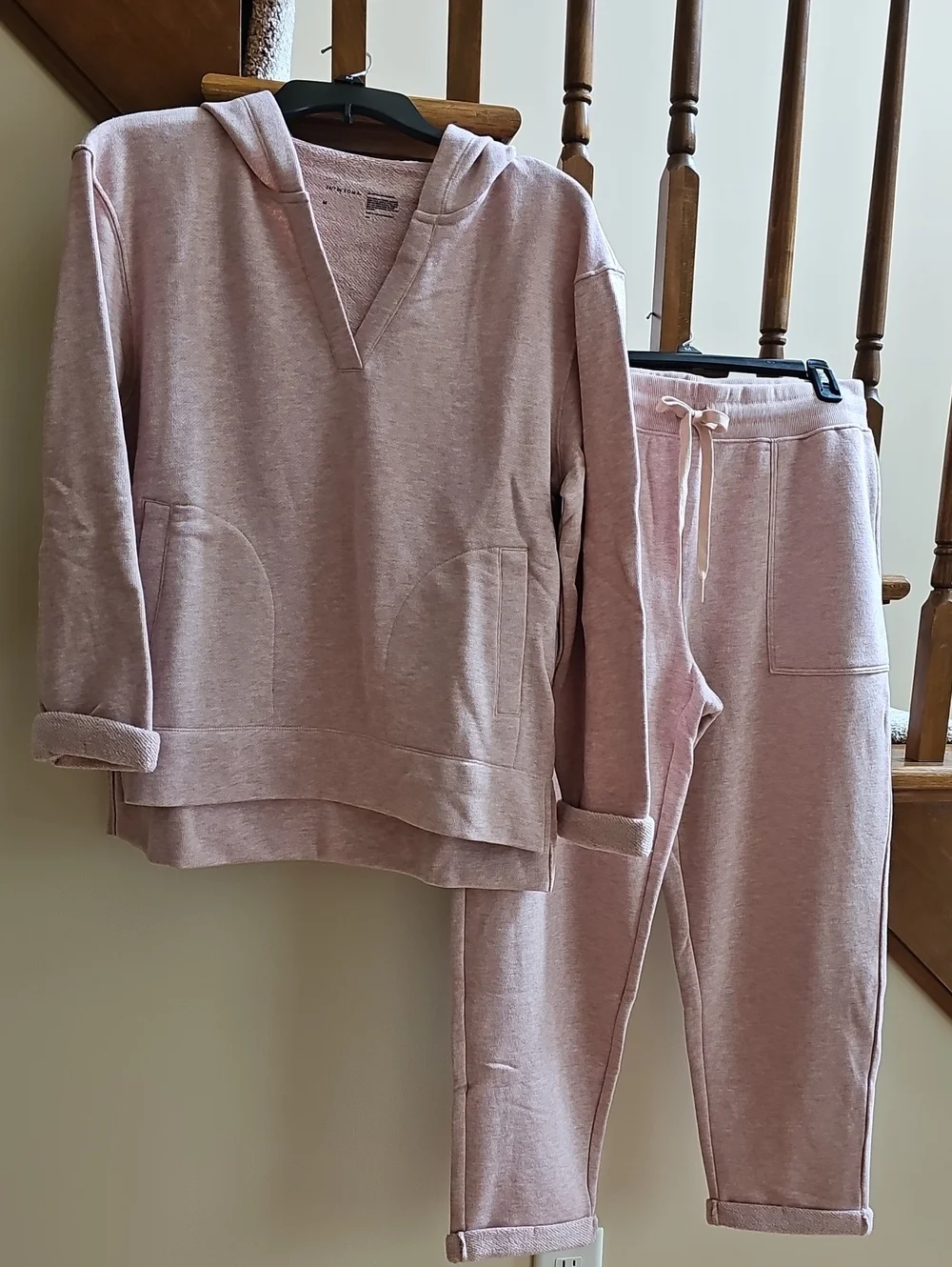 Soma 24/7 Soft Pink Hoodie & Pant Set